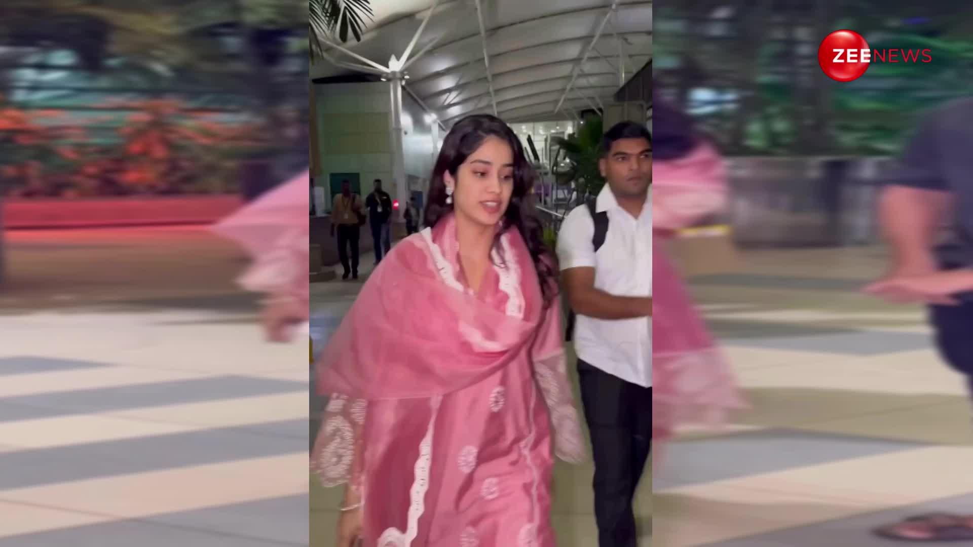 janhvi Kapoor ने अपनाया देसी लुक, लोगों को आया खूब पसंद