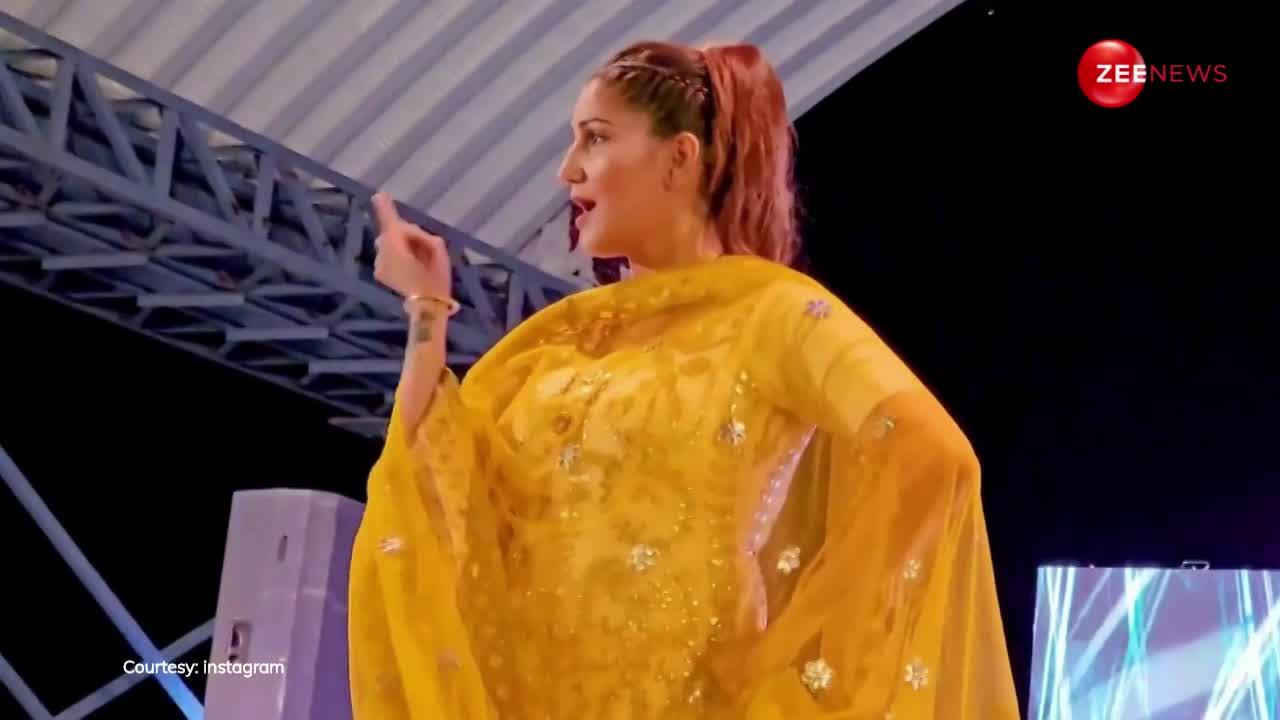 'घूंघट जालीदार सा' पर Sapna Chaudhary का रॉकिंग अंदाज, देखने के लिए रातभर जमीं रही पब्लिक