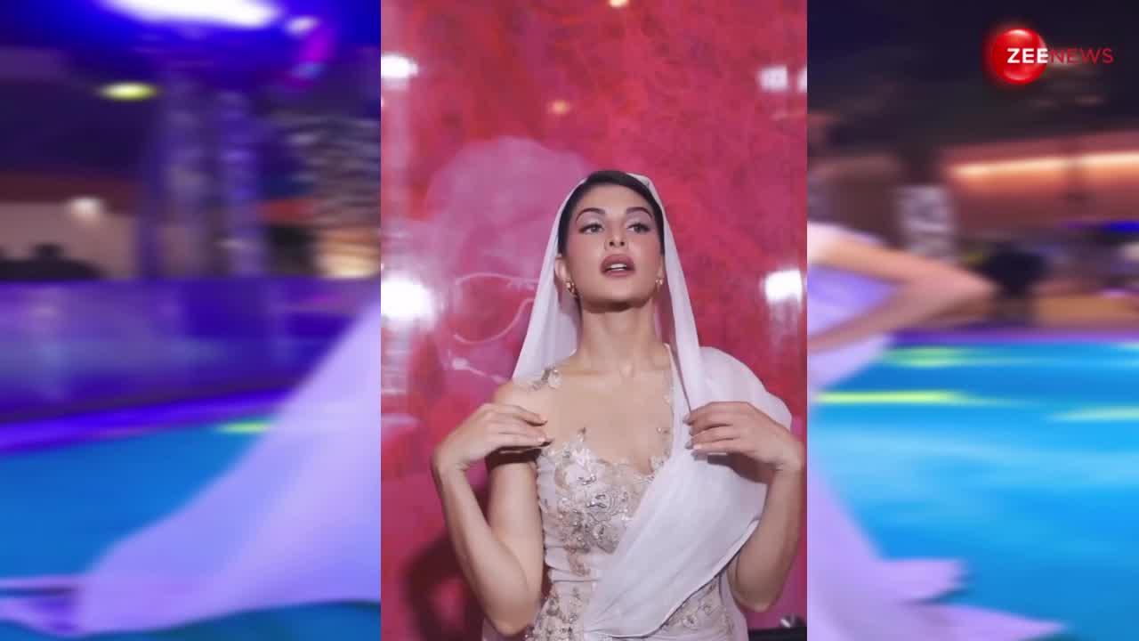 Jacqueline Fernandez ने गाउन के ऊपर डाला चुन्नी, ट्रोल्स बोले- इतनी संस्कारी मत बनो