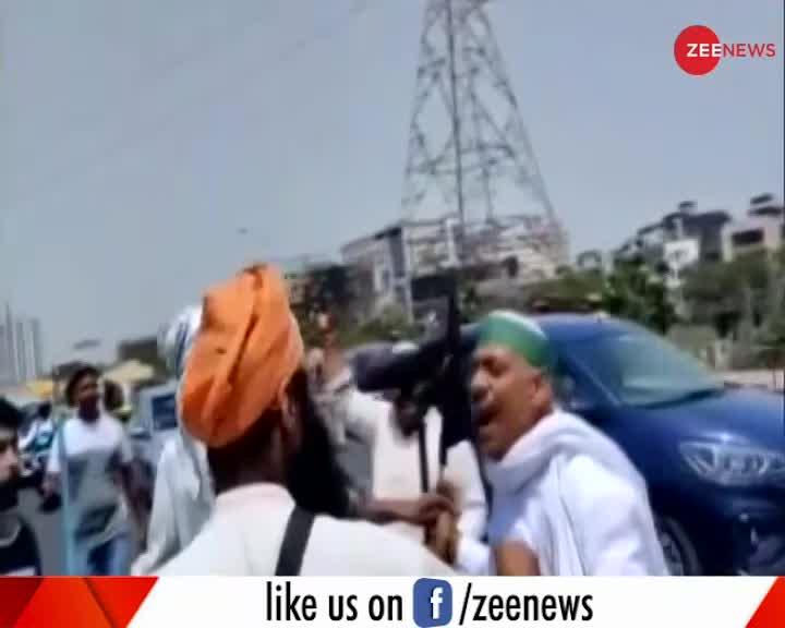 Delhi: Ghazipur Border पर किसान आंदोलन के दौरान हंगामा, BJP Leader की गाड़ी पर किया गया हमला