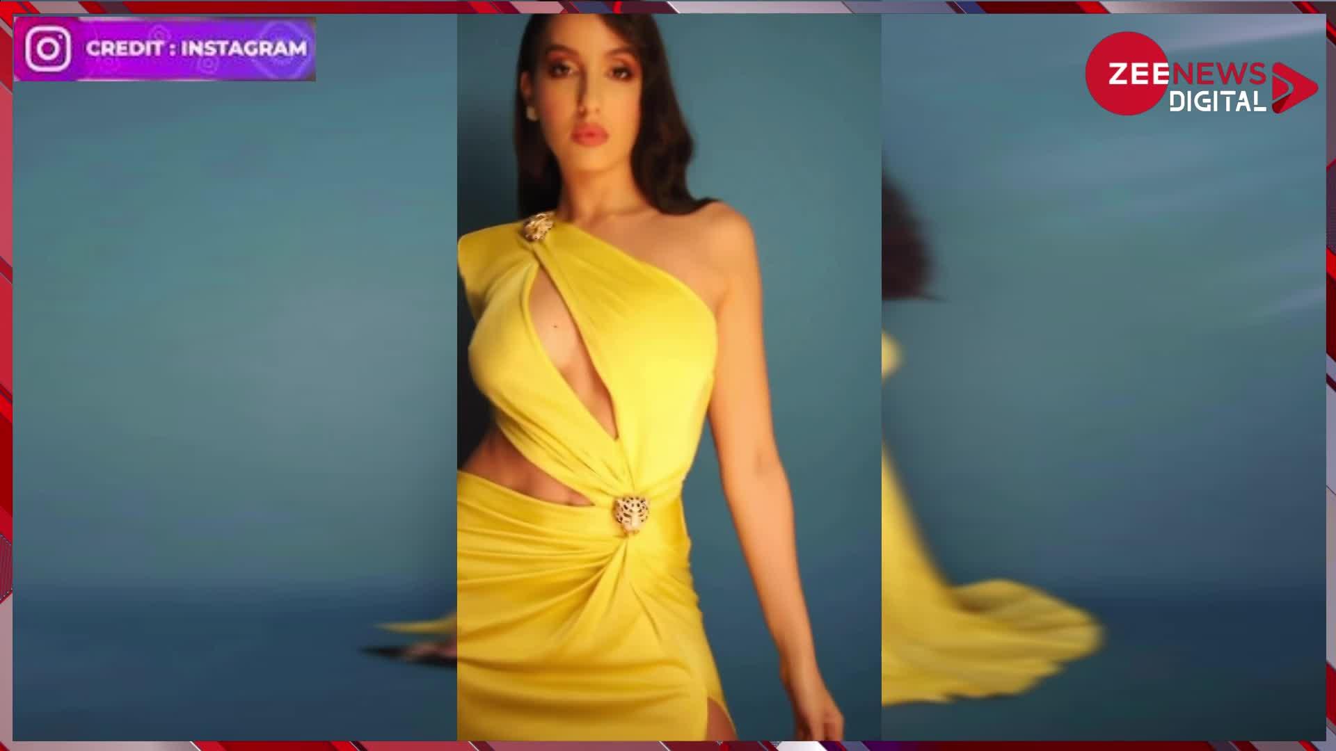 Nora Fatehi: येलो ड्रेस में नोरा फतेही का नया अवतार, वायरल वीडियो मचा रहा है धमाल