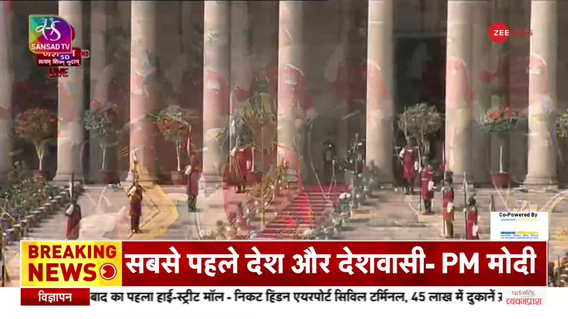 Budget 2023: Rashtrapati Bhavan से निकलकर Sansad Bhavan के लिए रवाना हुईं राष्ट्रपति Draupadi Murmu