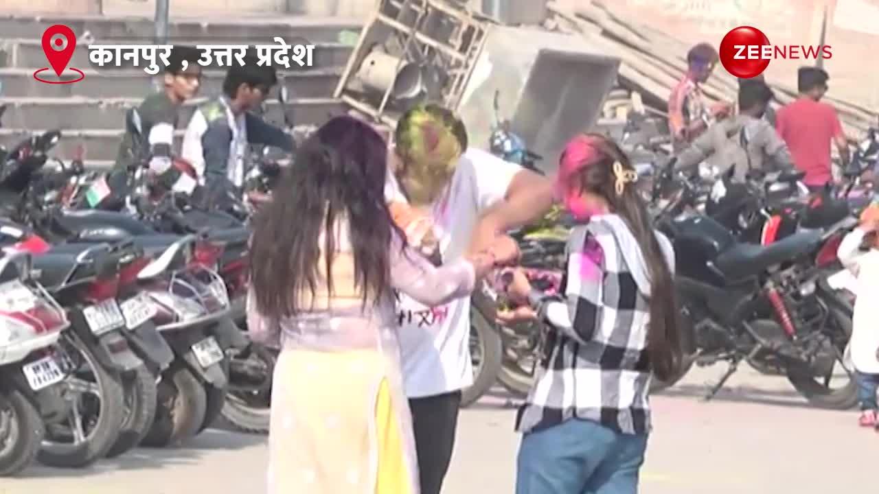 कानपुर में दिख रही होली की धूम