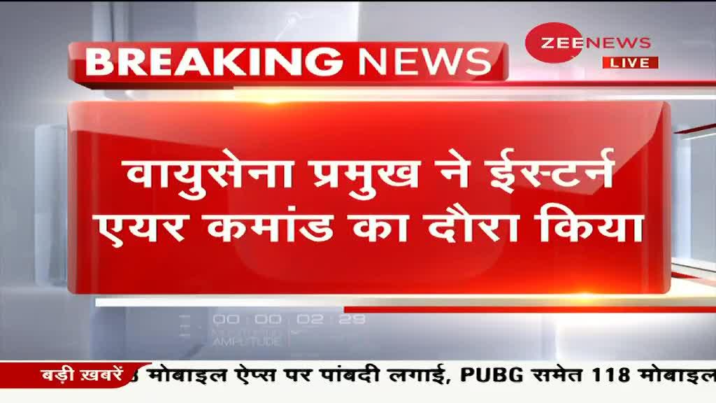 वायुसेना प्रमुख के ईस्टर्न एयर कमांड के दौरे के बाद, थल सेनाध्यक्ष नरवणे ने लद्दाख का दौरा किया