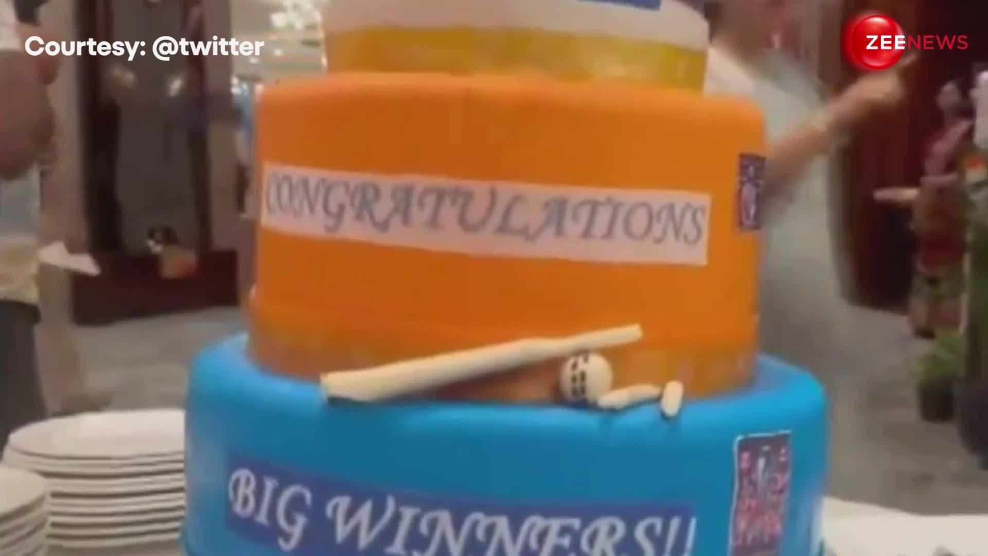 T20WorldCup2024: इंडियन क्रिकेट टीम के Grand Welcome के लिए ITC Maurya में बनाया गया स्पेशल Theme Cake, वायरल हुआ वीडियो