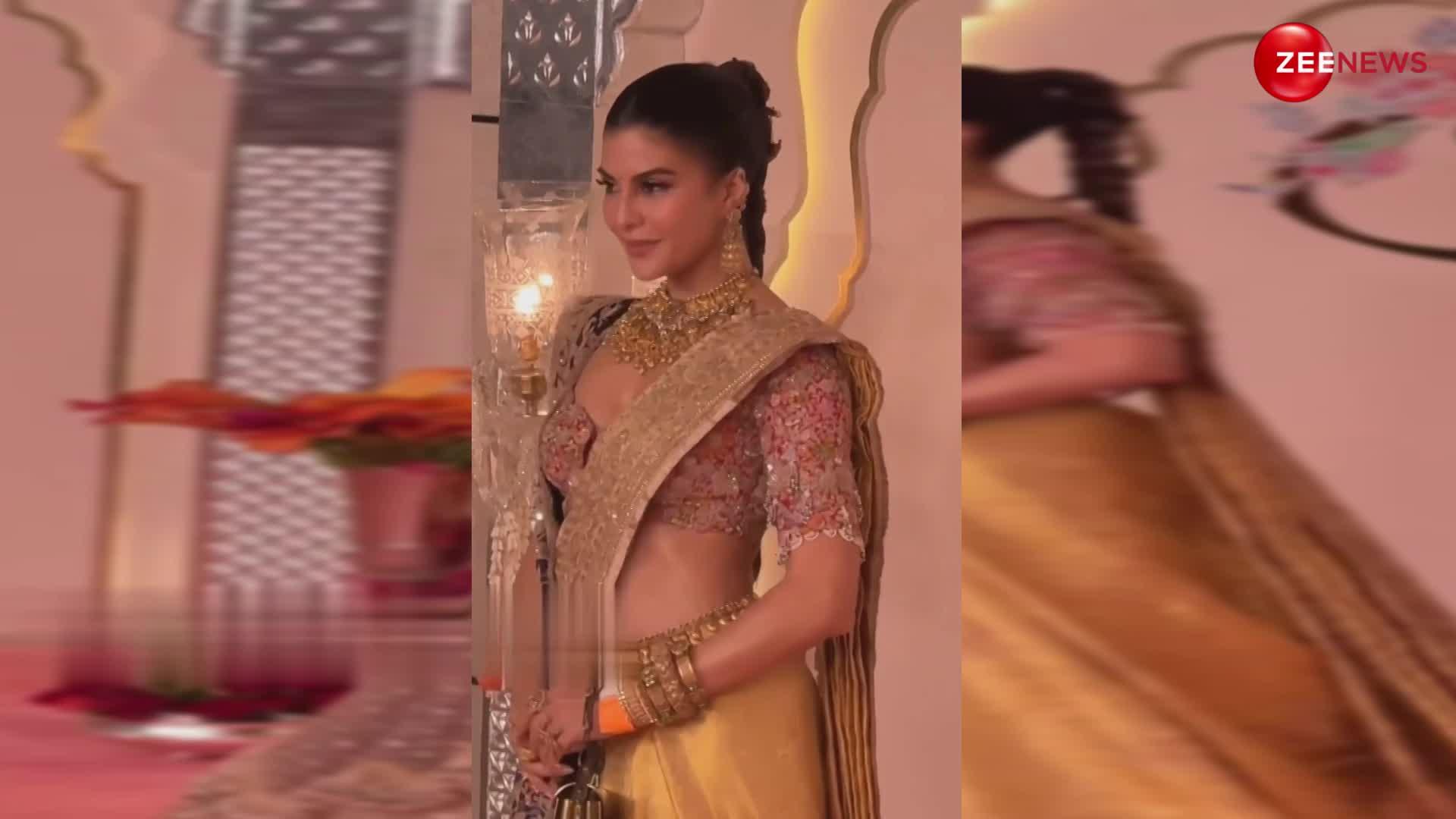 Jacqueline Fernandez का रहा सबसे परफेक्ट लुक, अनंत-राधिका की शादी में रॉयल प्रिंसेस बन पहुंचीं एक्ट्रेस