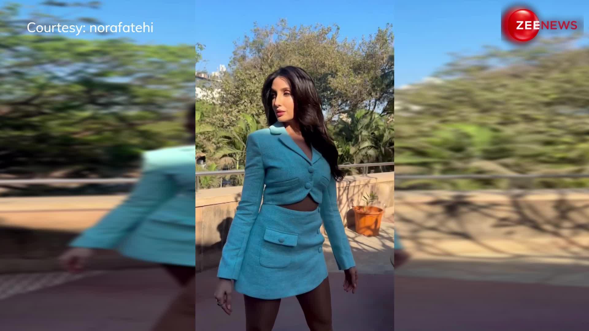 स्काई ब्लू आउटफिट में Cool Chic लग रही हैं Nora Fatehi, बार्बी लुक में देख तेज हुई फैंस की हार्टबीट